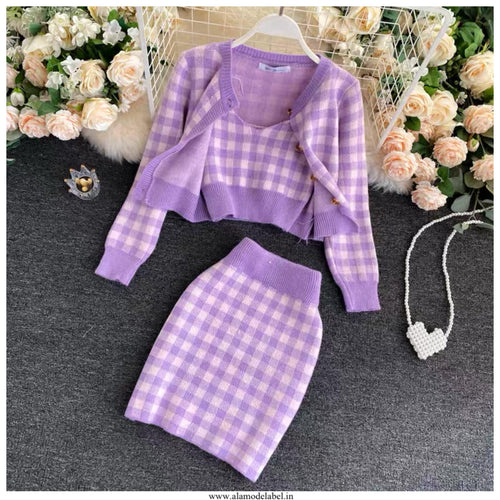 Plaid Coord Set - Alamode By Akanksha