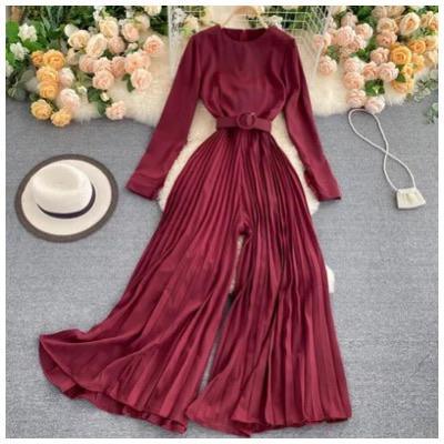 Maroon - Lousel Luxury Jumpsuit
