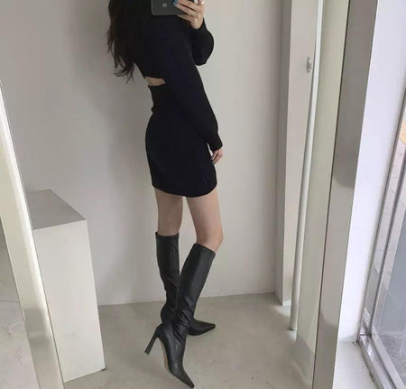Daisy Statement Winter Dress - Alamode By Akanksha