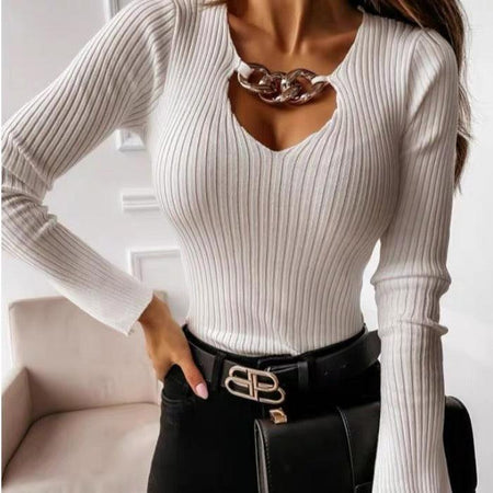 White - Sansa Statement Top