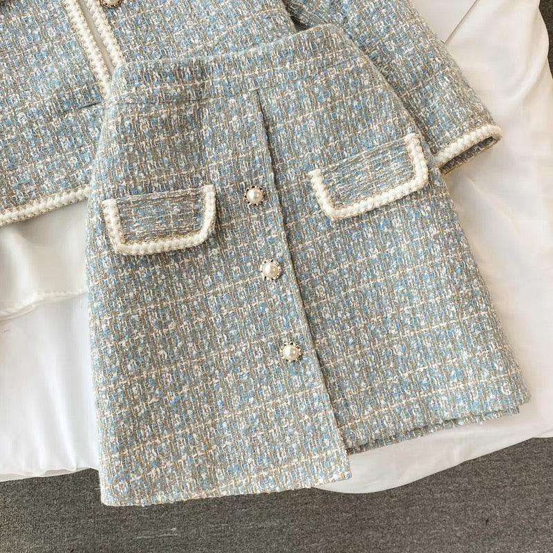 Hazel Statement Coord Set - Tweed - Alamode By Akanksha