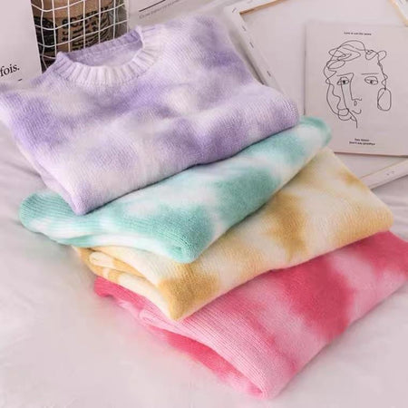 Yellow - Tie and Dye Pullovers