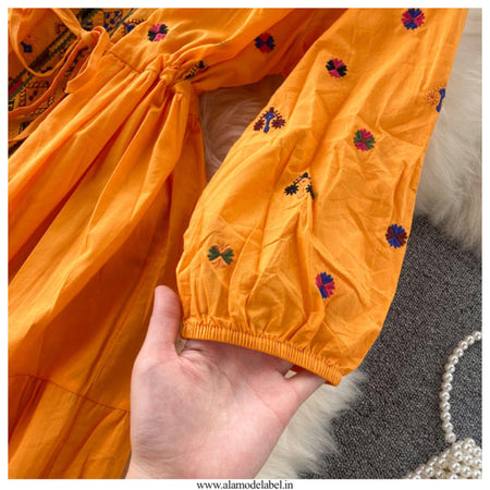 Selena Embroidered Dress - Alamode By Akanksha