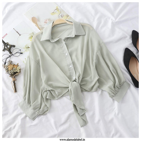 Green - Barbera Chiffon Shirts
