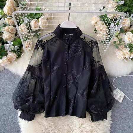 Black - Myra luxury blouse