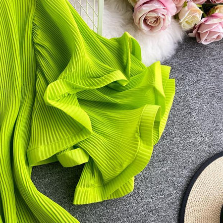 Rhonda Pleated Dress - Alamode By Akanksha