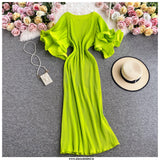 Rhonda Pleated Dress - Alamode By Akanksha