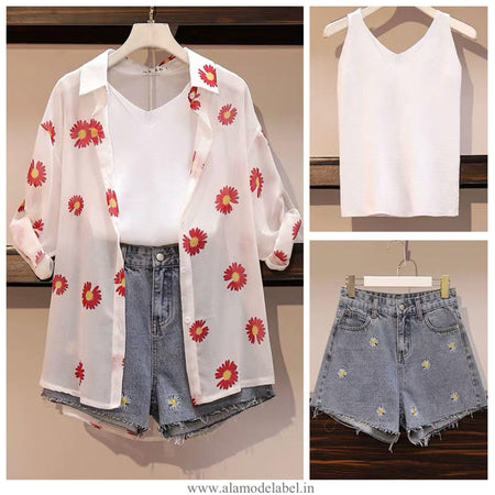 Sunflower 3 Piece Set - Alamode By Akanksha