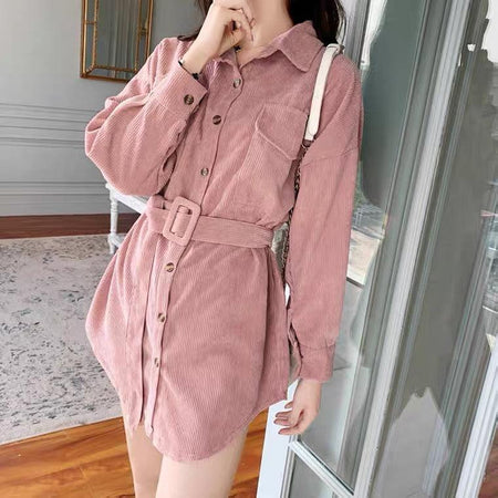 Pink - Sinoul Corduroy Shirt