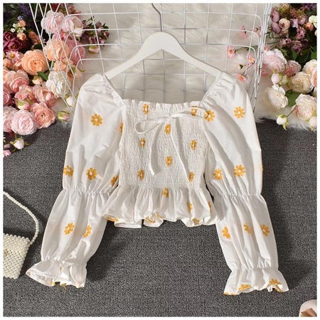 Flower - Nelly Embroidered Blouses