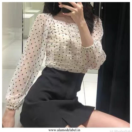 White - Luxury Ruched Mayne Blouse