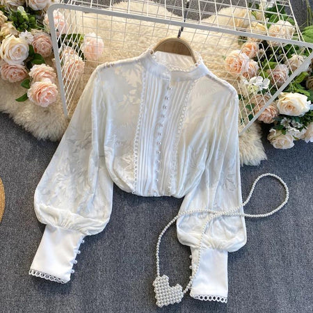 White - Soley Perspective Blouse