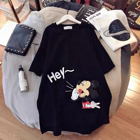 Black - Mickey Shirt Dress