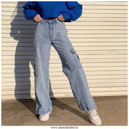 Blue - Hansel Cargo Pants