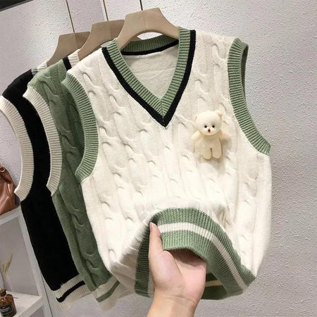Beige - Alison Statement Vests