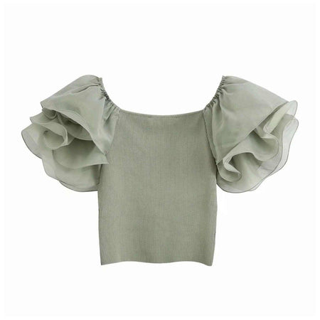 Tesla Ruffled Blouse - Alamode By Akanksha
