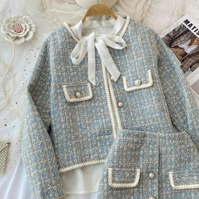 Hazel Statement Coord Set - Tweed - Alamode By Akanksha