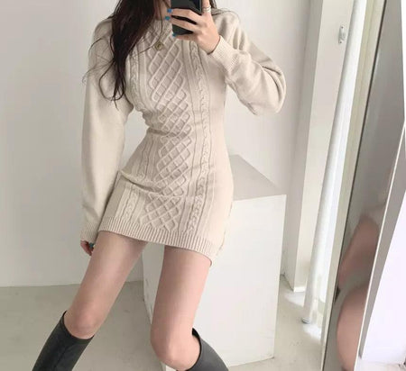 Daisy Statement Winter Dress - Alamode By Akanksha