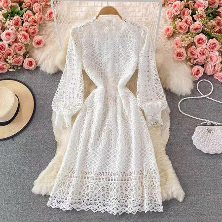 White - Libiya Luxury Lace Dress