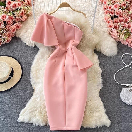 Peach - Lorenzo Statement dress