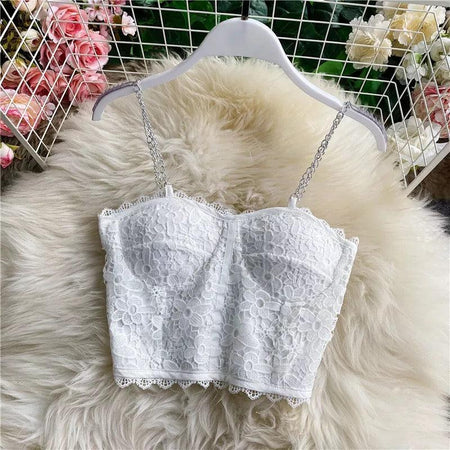 White - Molly Bustier Tops