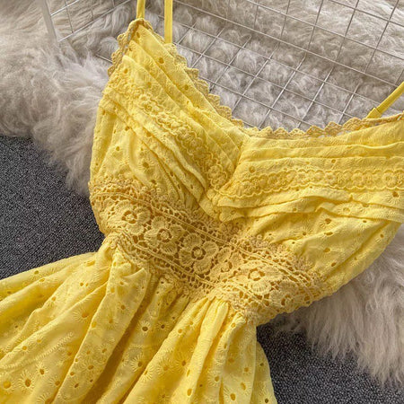 Harry Eyelet Dress - Alamode By Akanksha