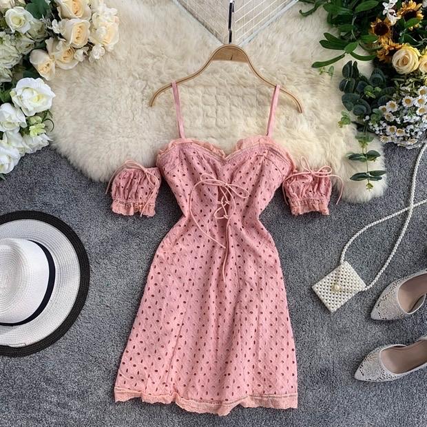 Onelone Eyelet Dress - Alamode By Akanksha