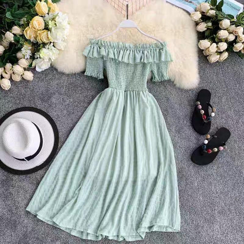 Off Shoulder Florida Dress - Alamode By Akanksha