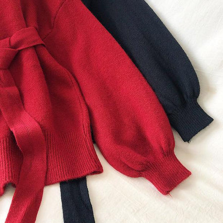 Lepsa Belted Dress / Sweater - Alamode By Akanksha