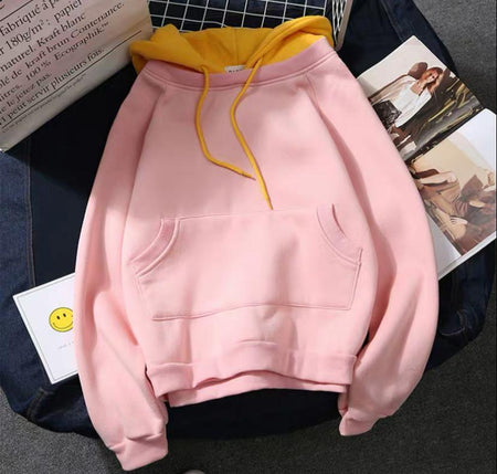 Pink - Ecco Colour Block Hoodie