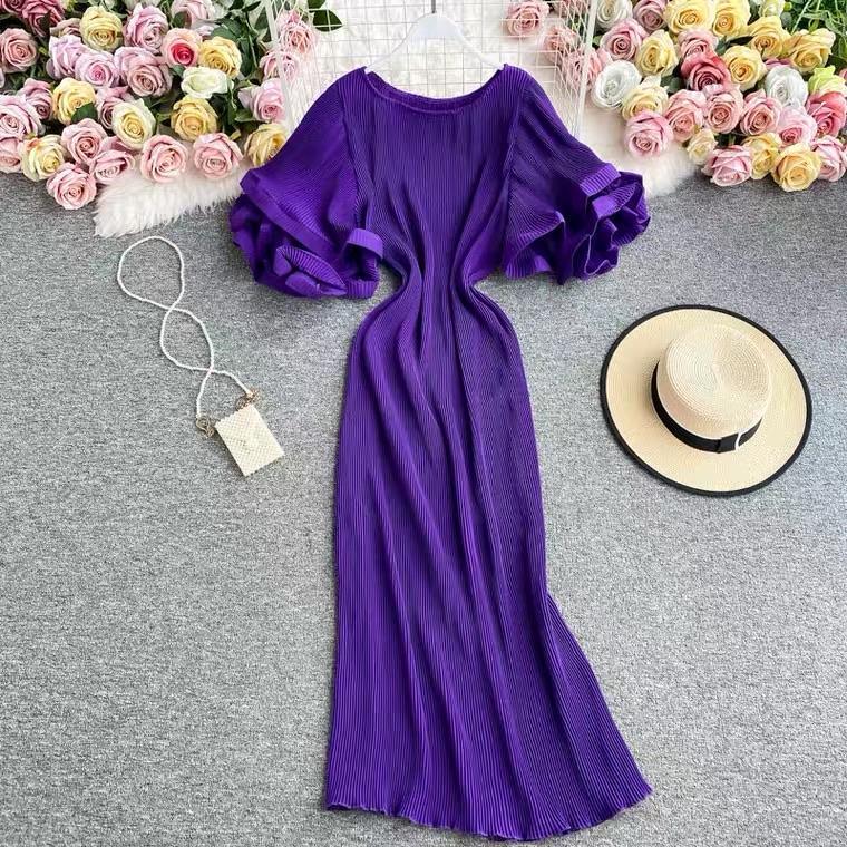 Rhonda Pleated Dress - Alamode By Akanksha