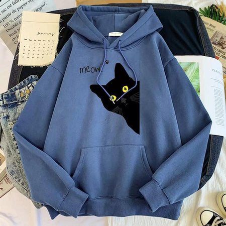 Blue - Meow Meow Sweatshirt