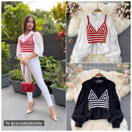 Sandos Statement Blouse - Alamode By Akanksha