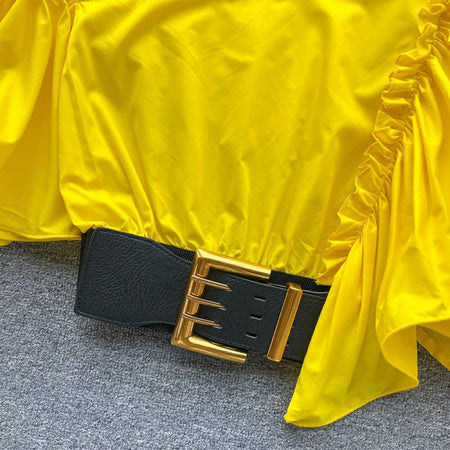 Porto Belted Blouse - Alamode By Akanksha