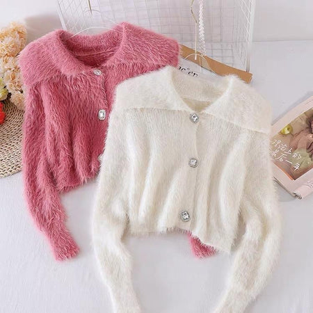 White - Laurie Statement Sweaters