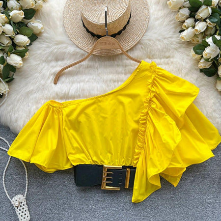 Porto Belted Blouse - Alamode By Akanksha