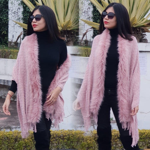 Luxury Faux Fur Capes - Alamode By Akanksha