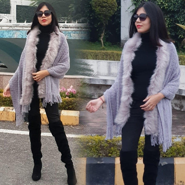 Luxury Faux Fur Capes - Alamode By Akanksha