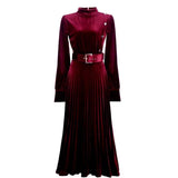 Velour Miranda Dress - Alamode By Akanksha